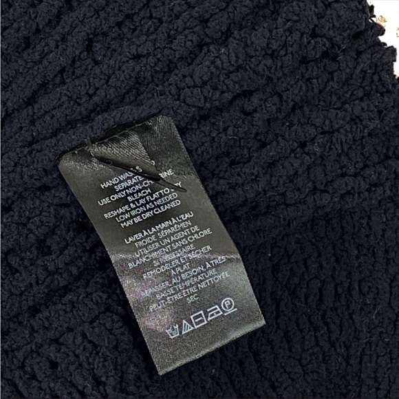 Free People Be Yours Pullover Cowl Neck Knit Sweater Black XS - Picture 6 of 6